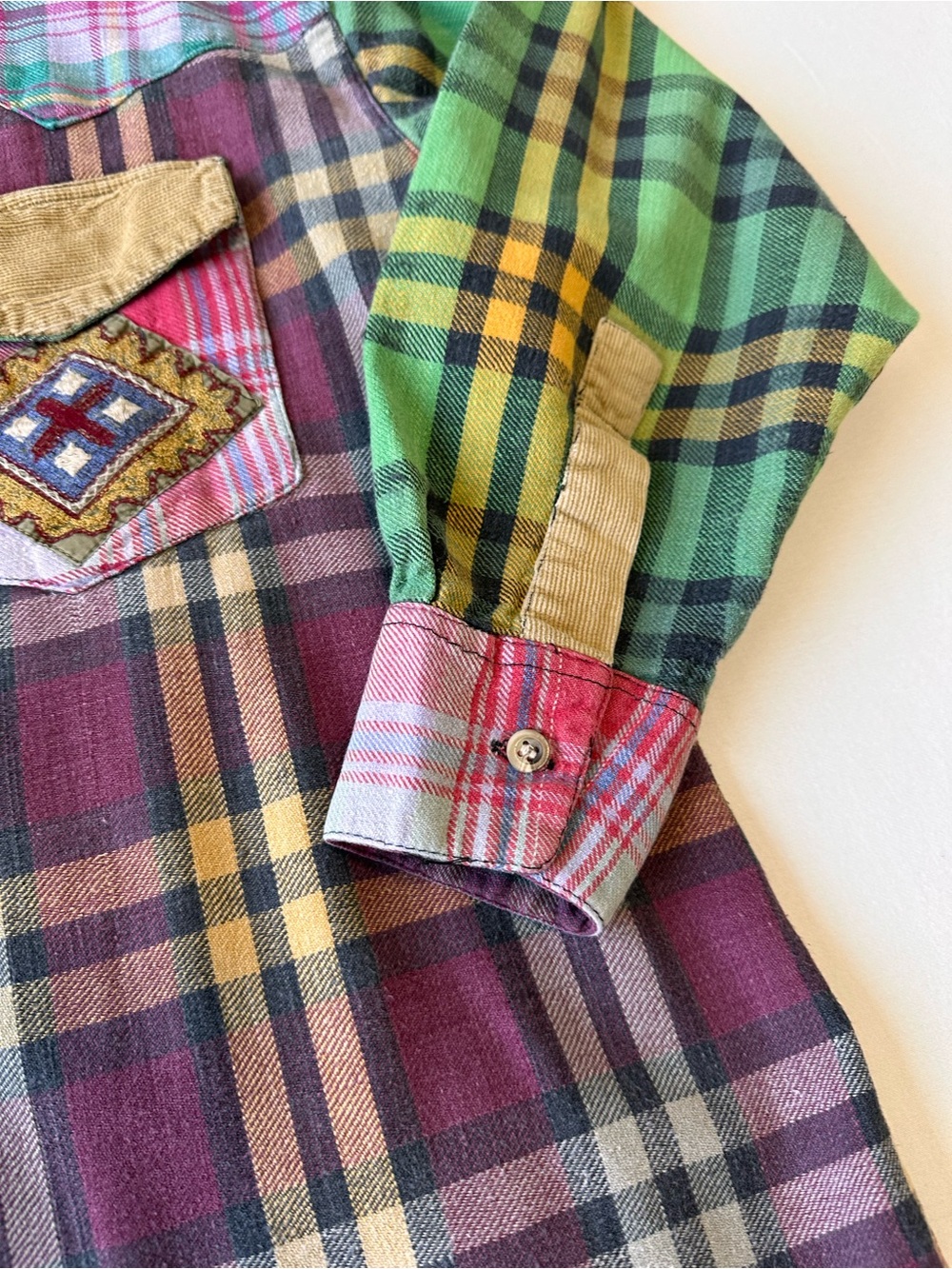 Vintage Patchwork Button Down - Picture 3 of 5